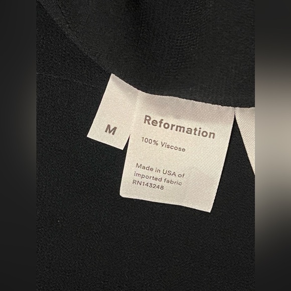 Reformation Brooke Dress in Black - Size Medium - Picture 3 of 5